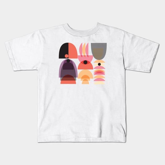 Bowls Kids T-Shirt by Rebelform